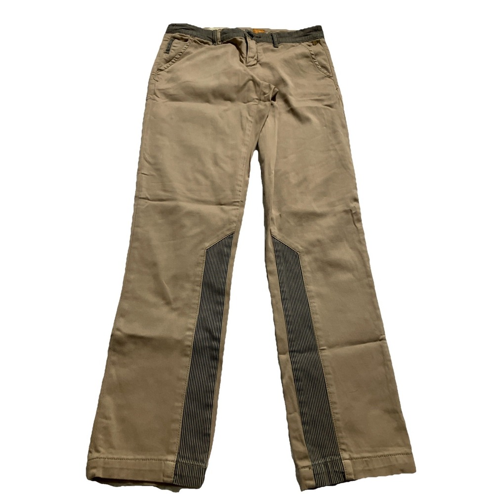 Pilcro and the Letterpress Hyphen Tan Khaki Striped Chino Pants Mens‎ 27